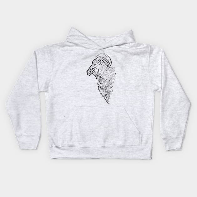 Barbary sheep Kids Hoodie by Guardi